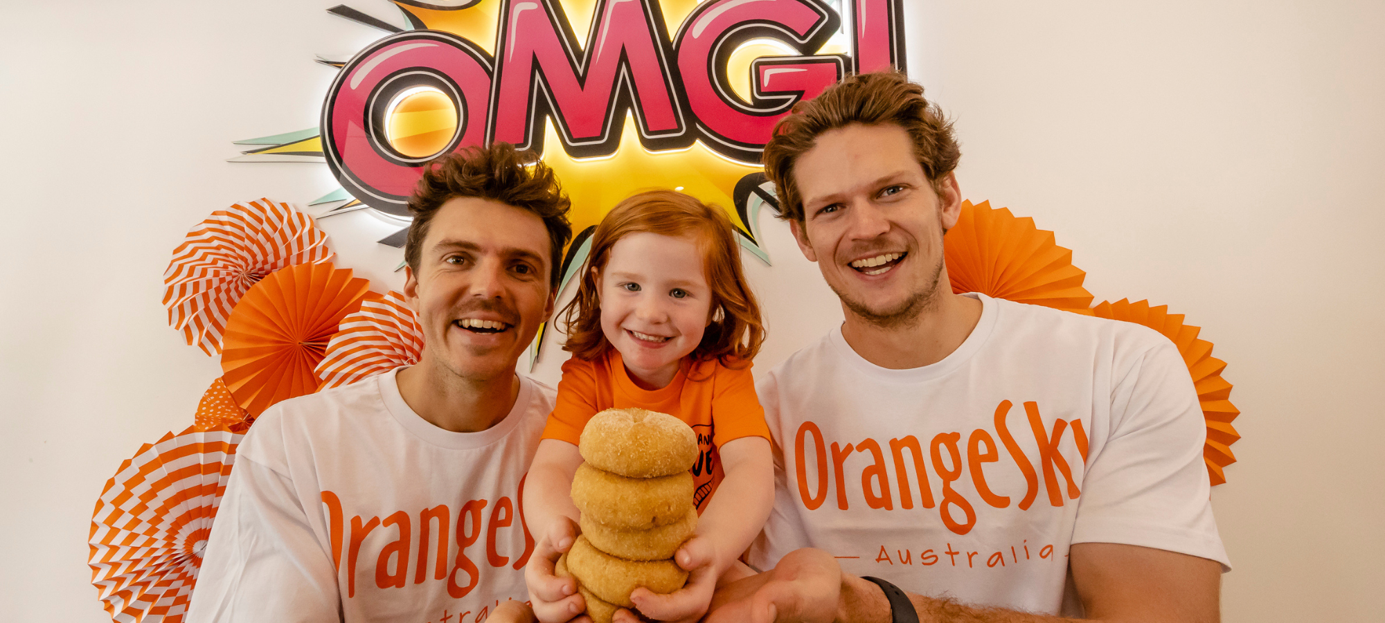 OMG! Decadent Donuts turns orange to raise funds for Orange Sky on World Donut Day
