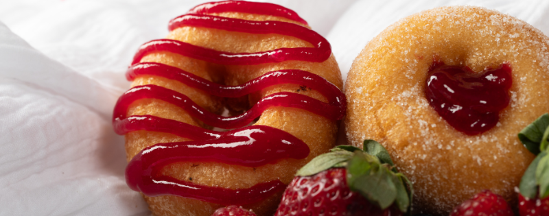 Hot Jam Donut - Mixed berry drizzle