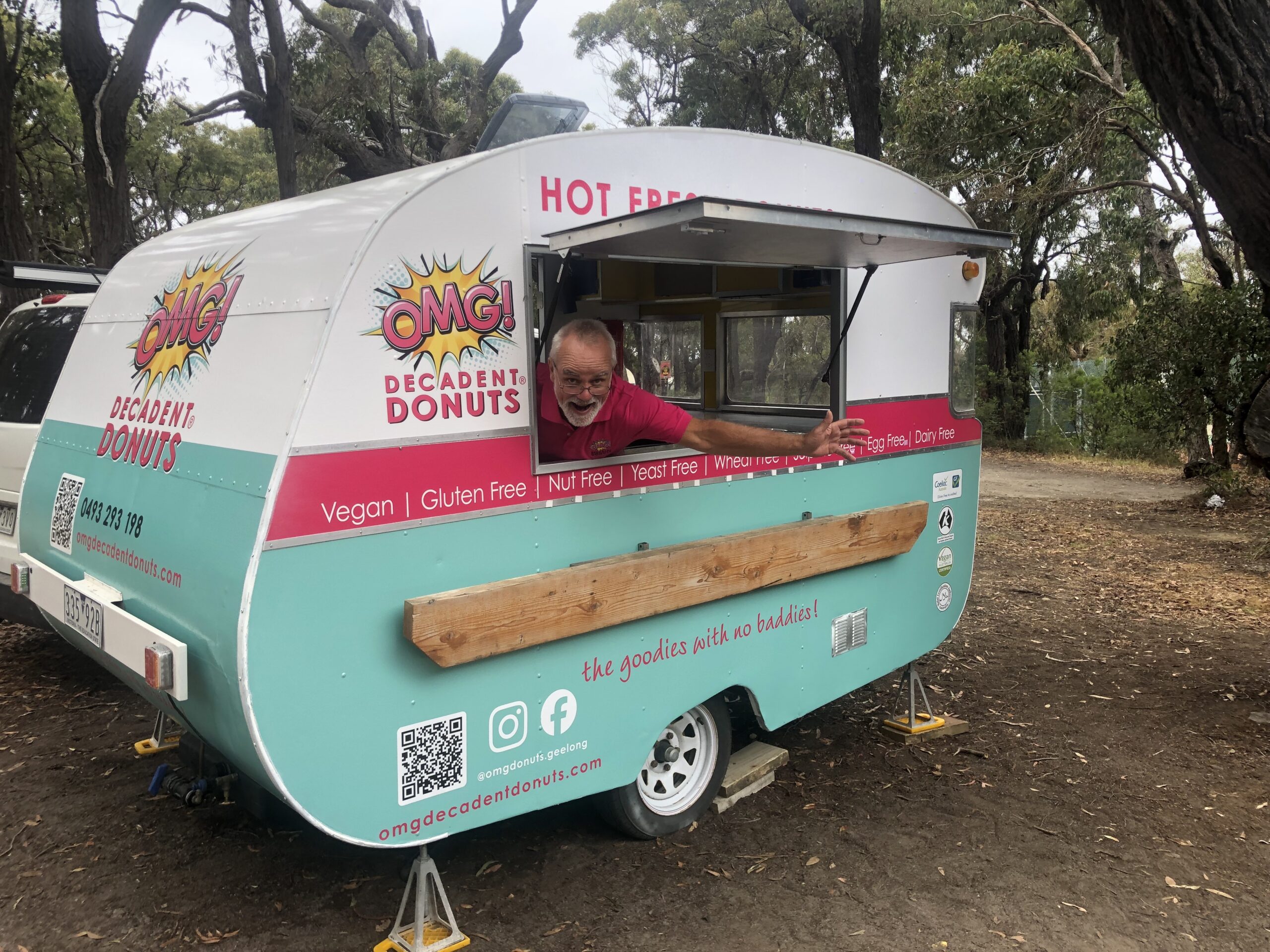 Hot Fresh Donuts - Gluten Free, Vegan with Delicious Real Fruit Flavours